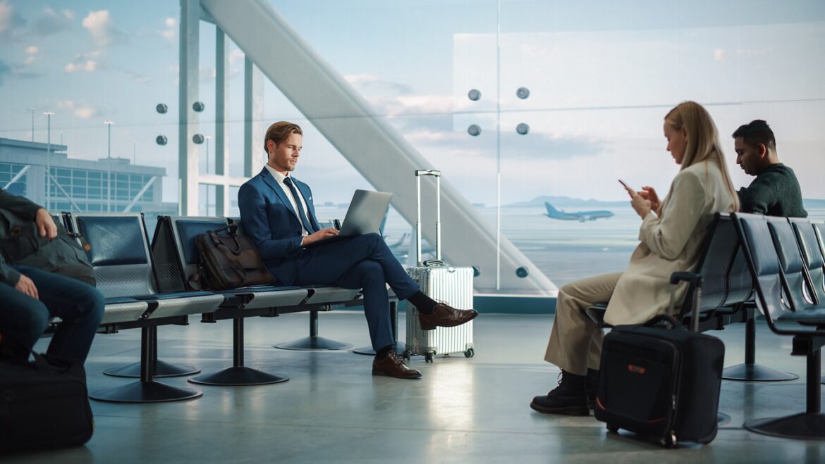 Busy Airport Terminal